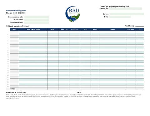 First page preview — Daily E-Ticket (PDF, print & fill)